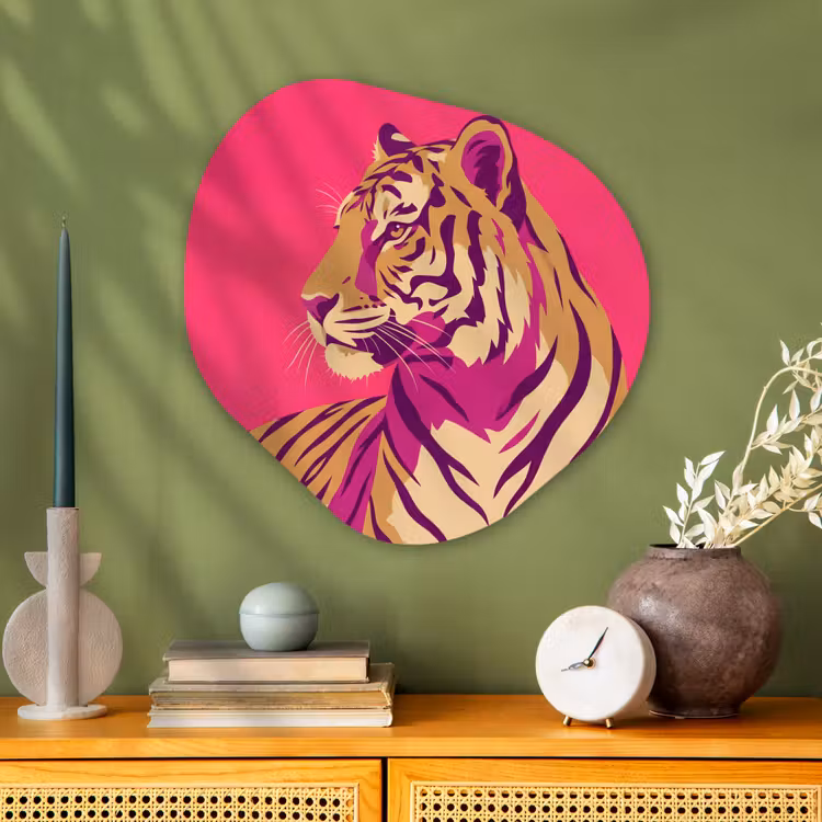 Organische vorm aluminium - Tijger - Modern - Neon — 2