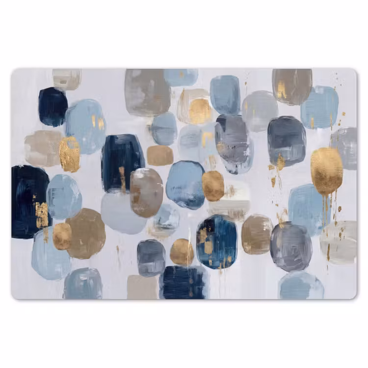 Placemat - 6 stuks - Abstract - Goud - Vormen — 7