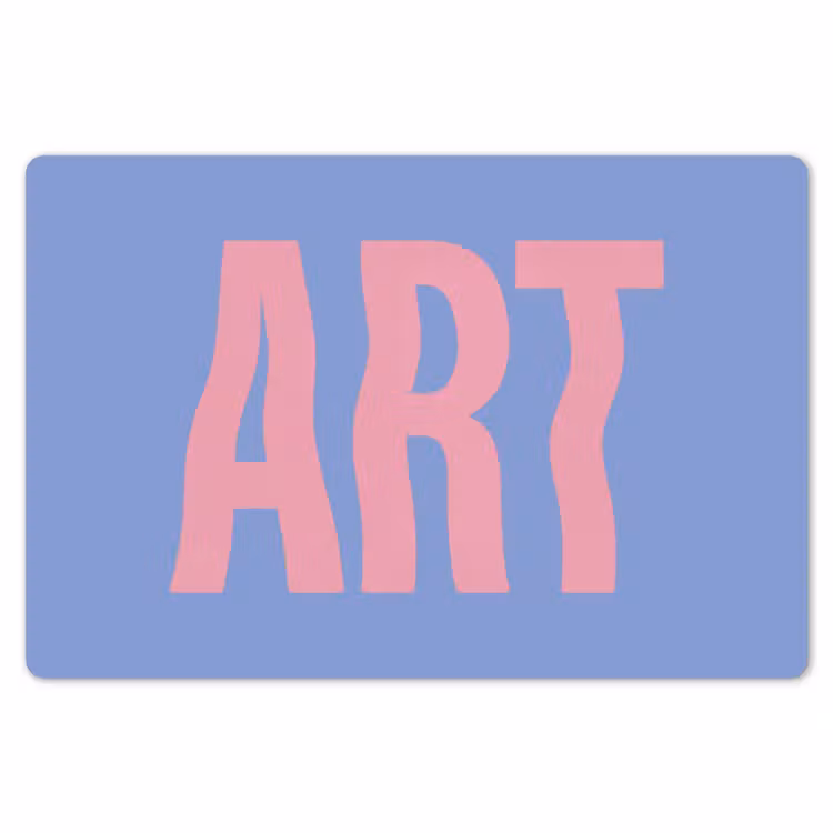 Placemat - 6 stuks - Art - Roze - Blauw — 7