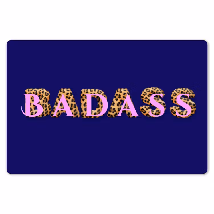 Placemat - 6 stuks - Badass - Panterpint - Schaduw - Roze — 7