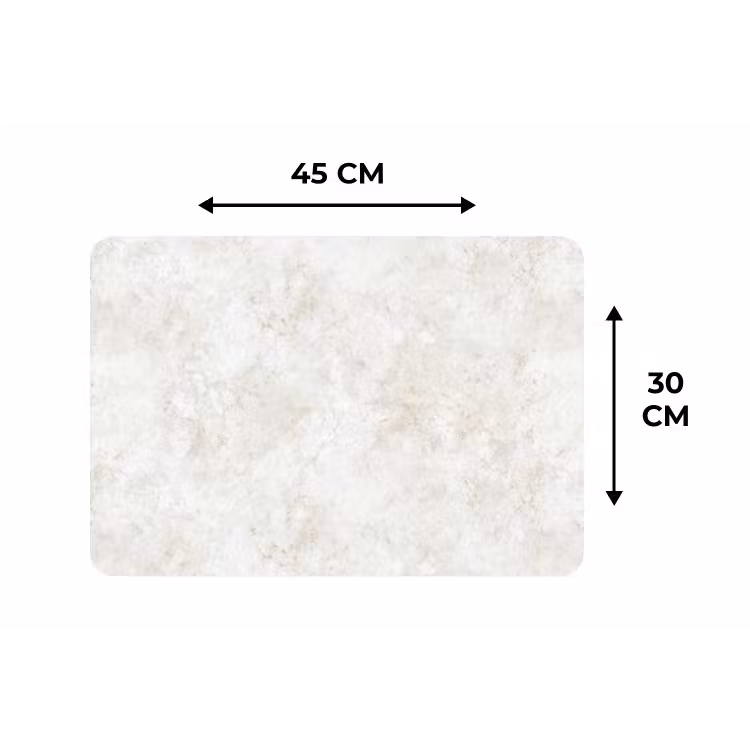Placemat - 6 stuks - Beige - Marmer - Aders — 3