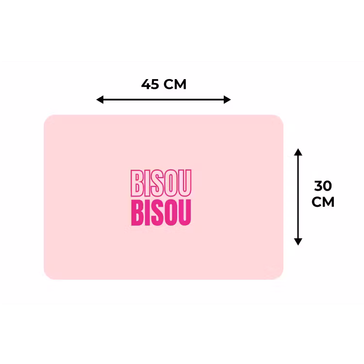 Placemat - 6 stuks - Bisou - Roze - Minimalistisch — 3