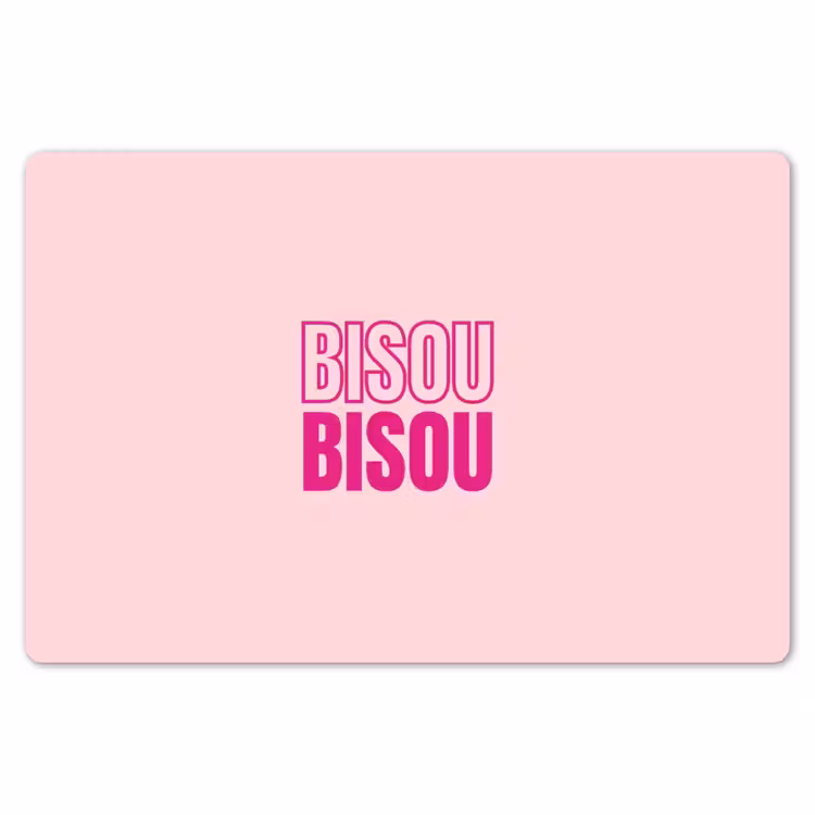 Placemat - 6 stuks - Bisou - Roze - Minimalistisch — 7