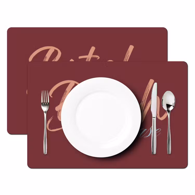 Placemat - 6 stuks - Bitch please - Rood - Blauw — 2
