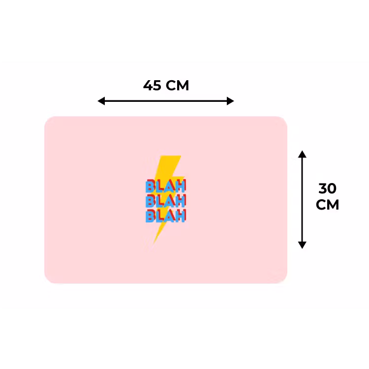 Placemat - 6 stuks - Blah - Bliksem - Roze — 3