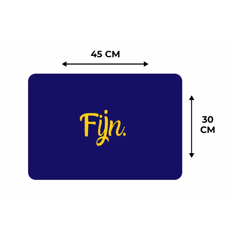 Placemat - 6 stuks - Blauw - Geel - Fijn — 3