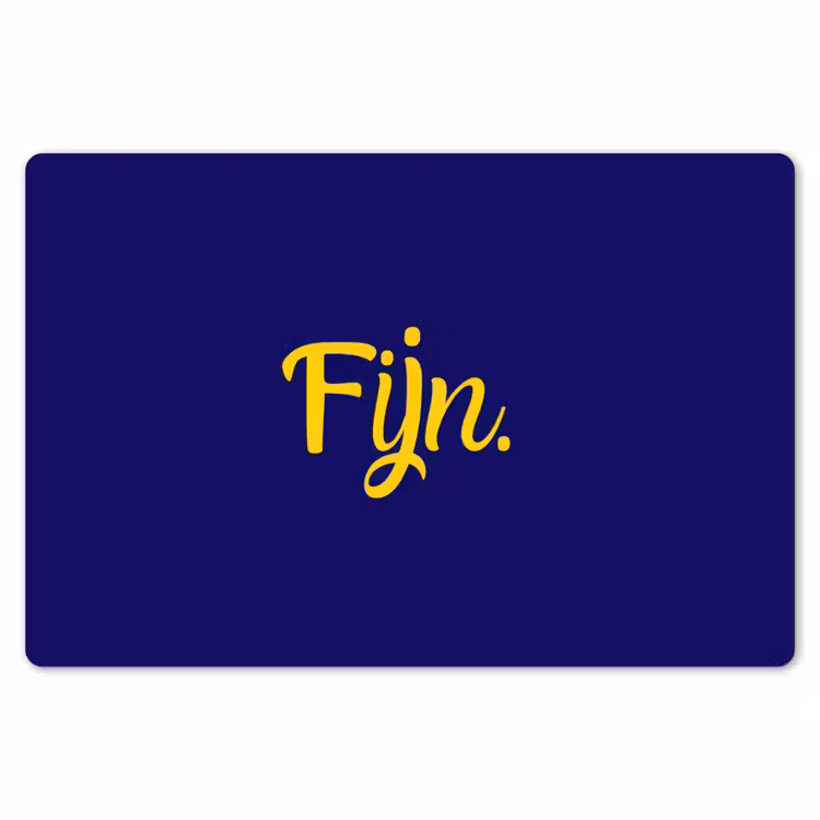 Placemat - 6 stuks - Blauw - Geel - Fijn — 7