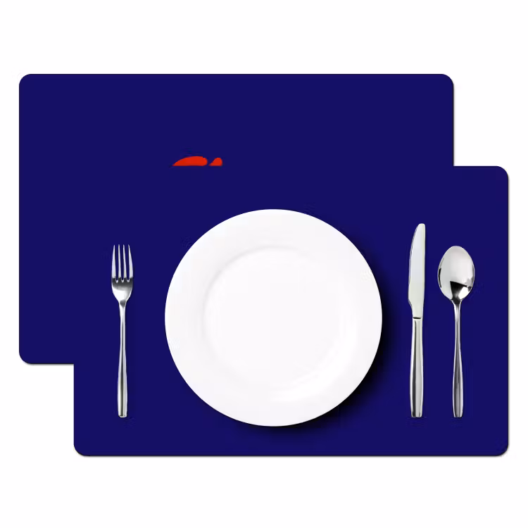Placemat - 6 stuks - Blauw - Rood - Yes fun - 3D — 2