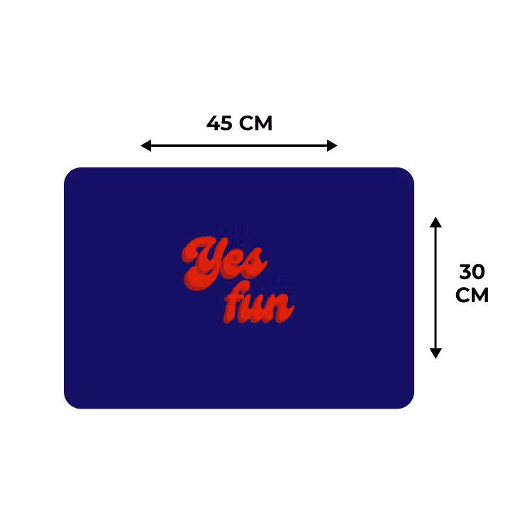 Placemat - 6 stuks - Blauw - Rood - Yes fun - 3D — 3