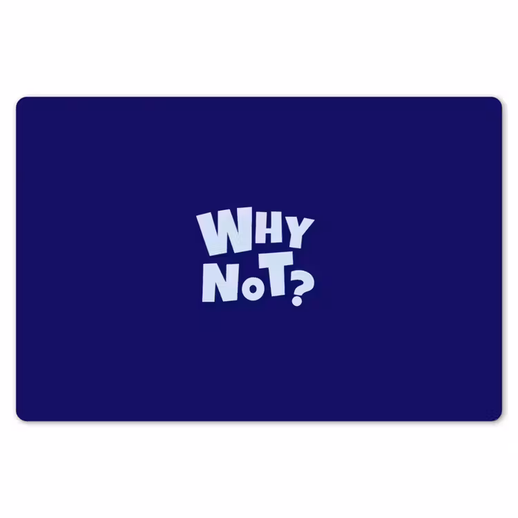 Placemat - 6 stuks - Blauw - Why not - Minimalistisch — 7