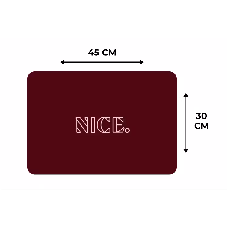 Placemat - 6 stuks - Bordeaux - Nice - minimalistisch — 3