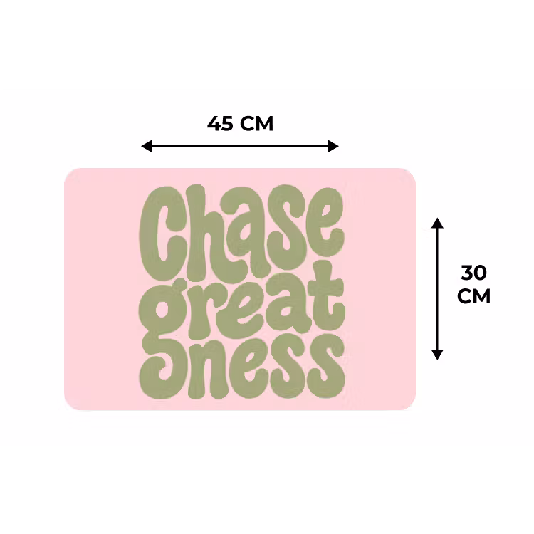 Placemat - 6 stuks - Chase greatness - Groen - Roze - Retro — 3