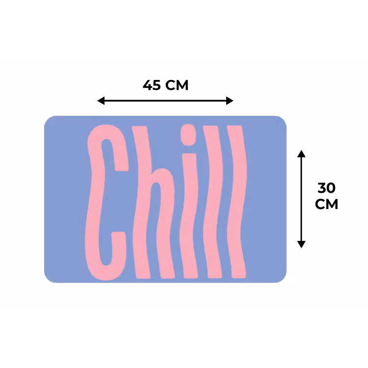 Placemat - 6 stuks - Chill - Roze - Blauw - Golvend — 3