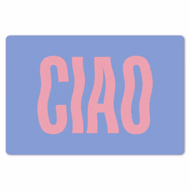 Placemat - 6 stuks - Ciao - Roze - Blauw - Golvend — 7
