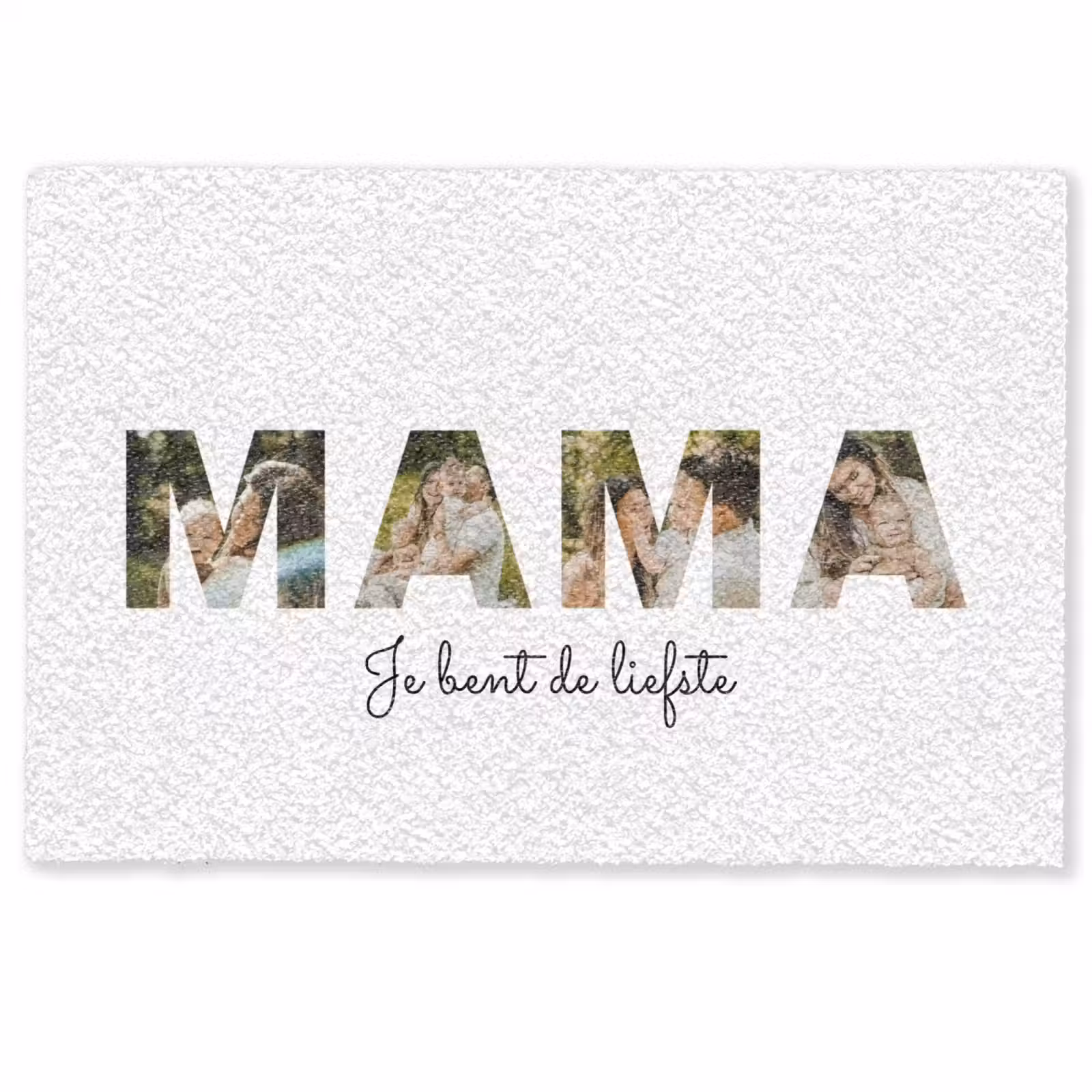 Personaliseerbare deurmat - Mama - Lettercollage — 1
