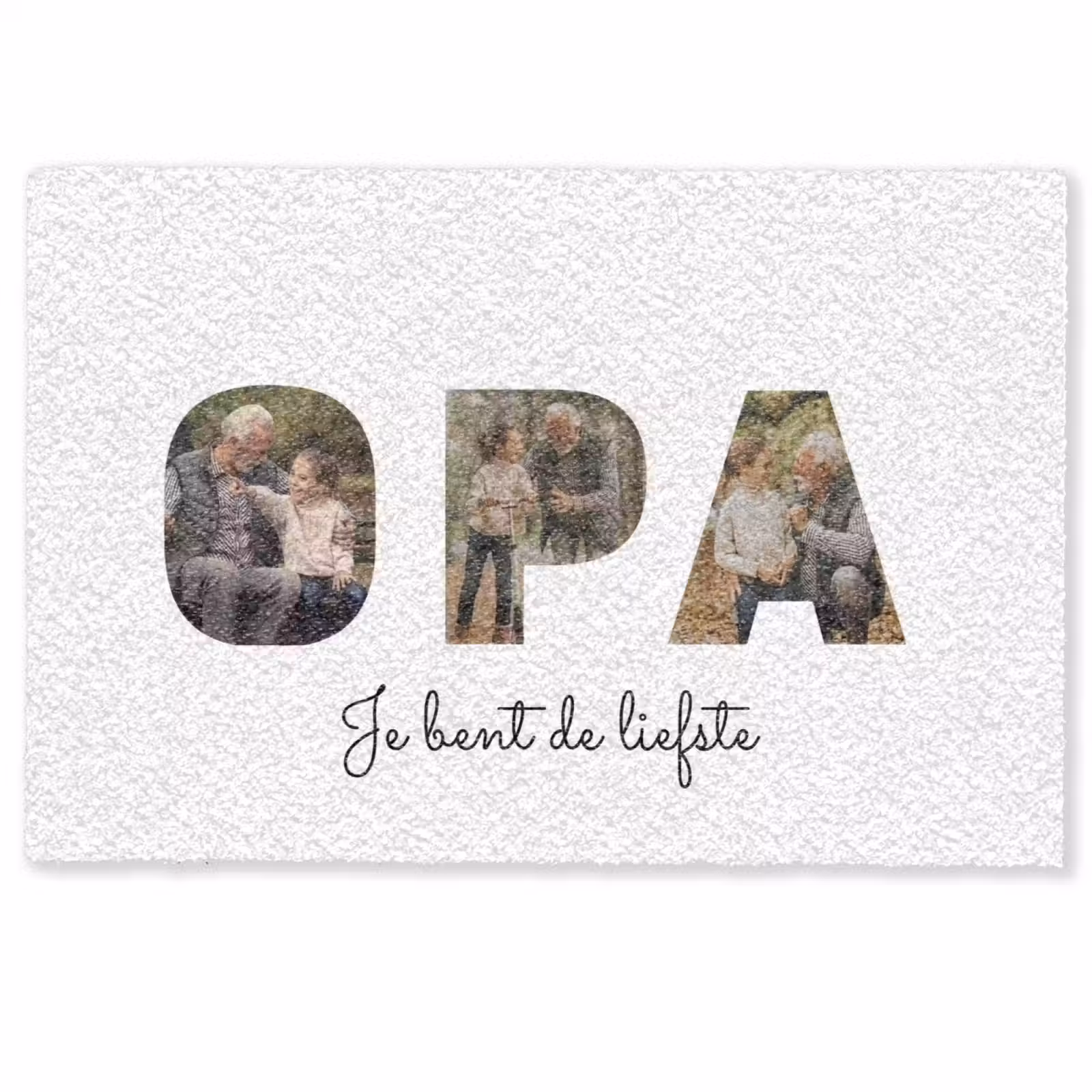 Personaliseerbare deurmat - Opa - Lettercollage — 1