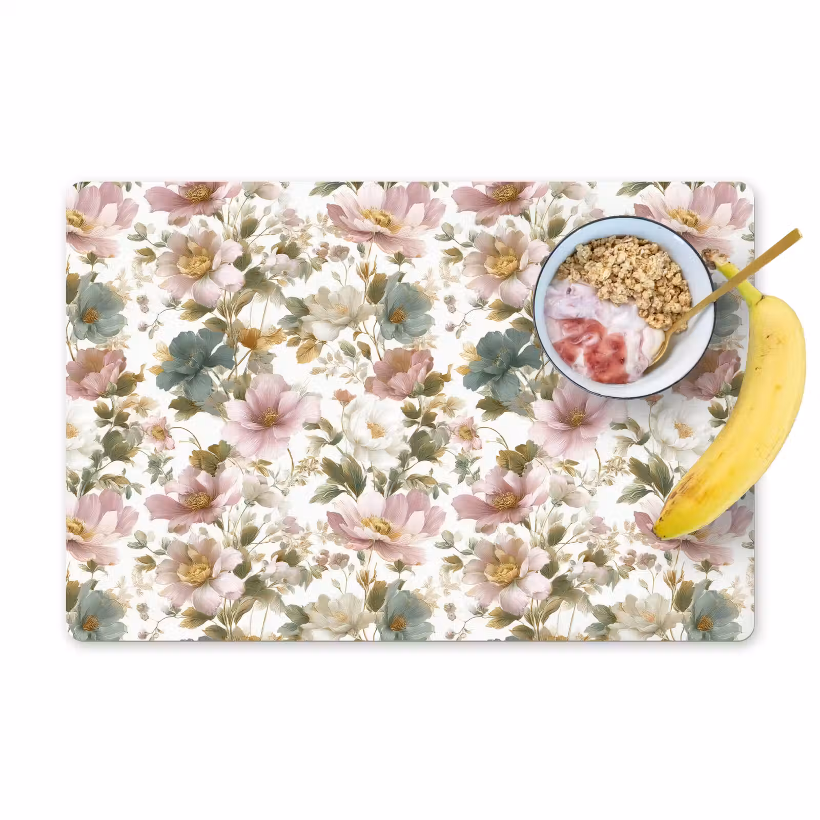 Placemat - 6 stuks - Bloemen - Patroon - Pastel — 1