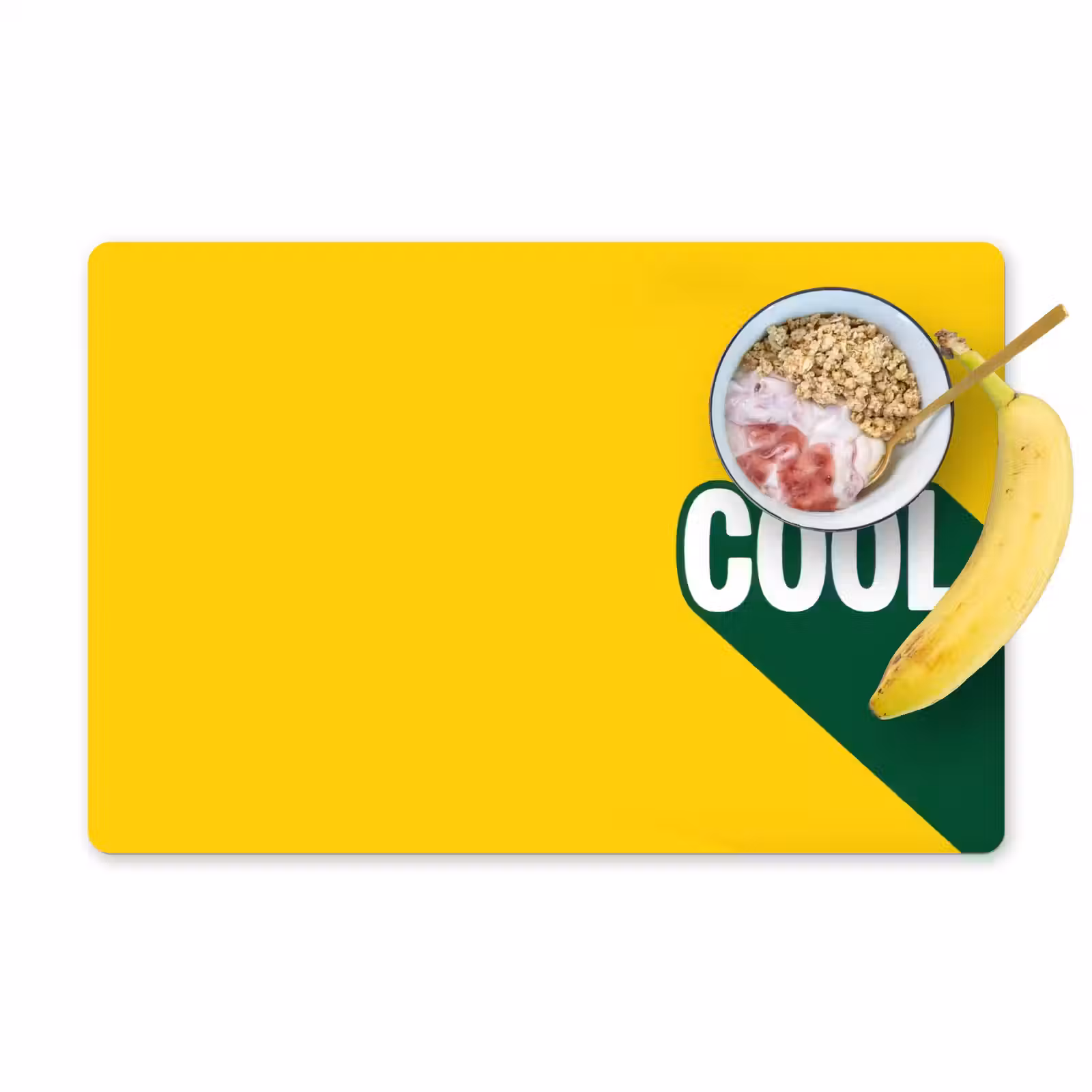 Placemat - 6 stuks - Cool - Geel - Groen — 1