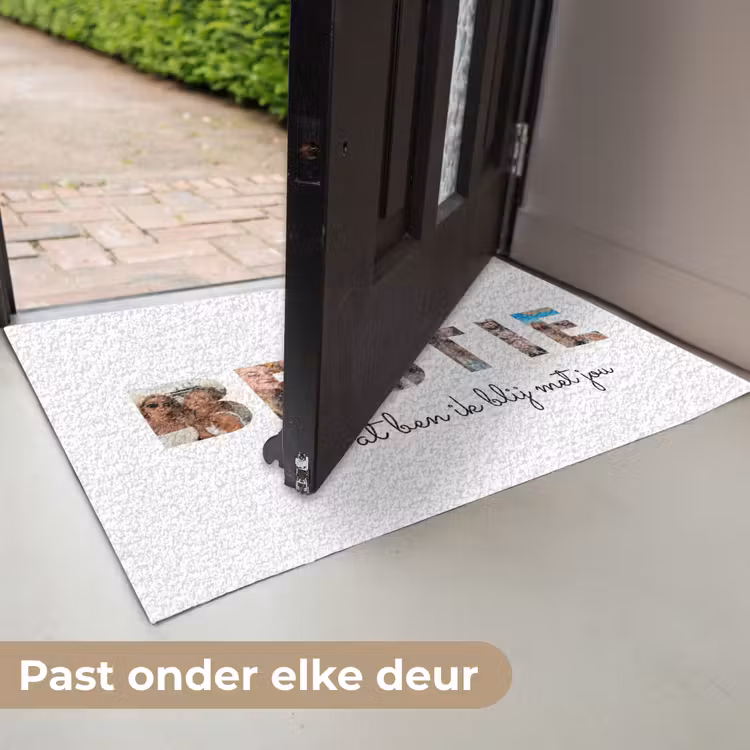 Personaliseerbare deurmat - Bestie - Lettercollage — 7