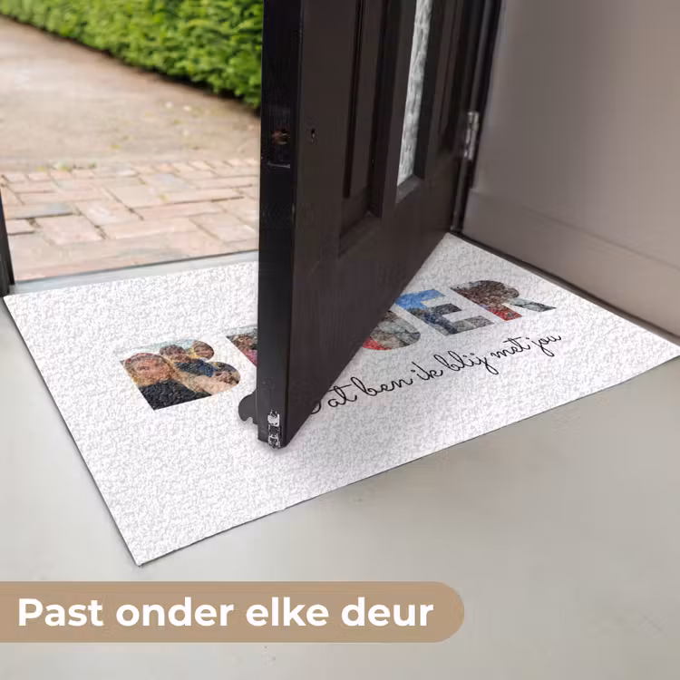 Personaliseerbare deurmat - Broer - Lettercollage — 7