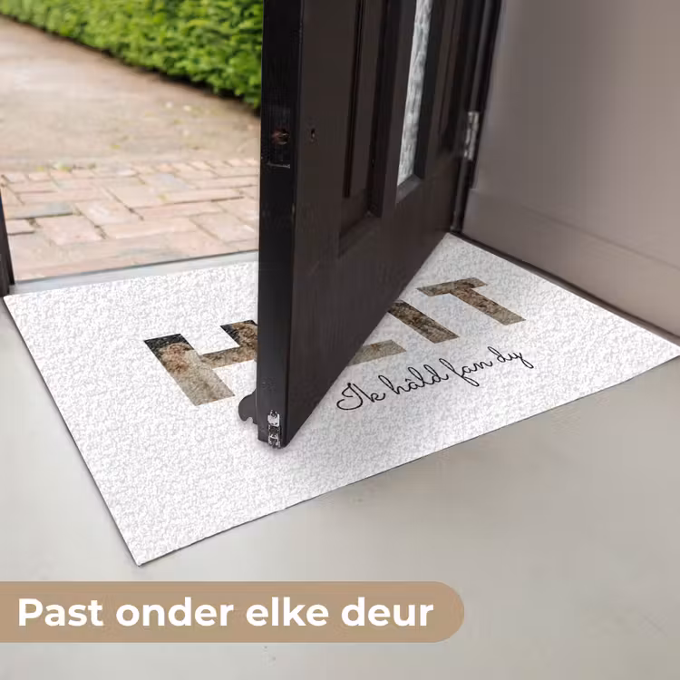 Personaliseerbare deurmat - Heit - Lettercollage — 7