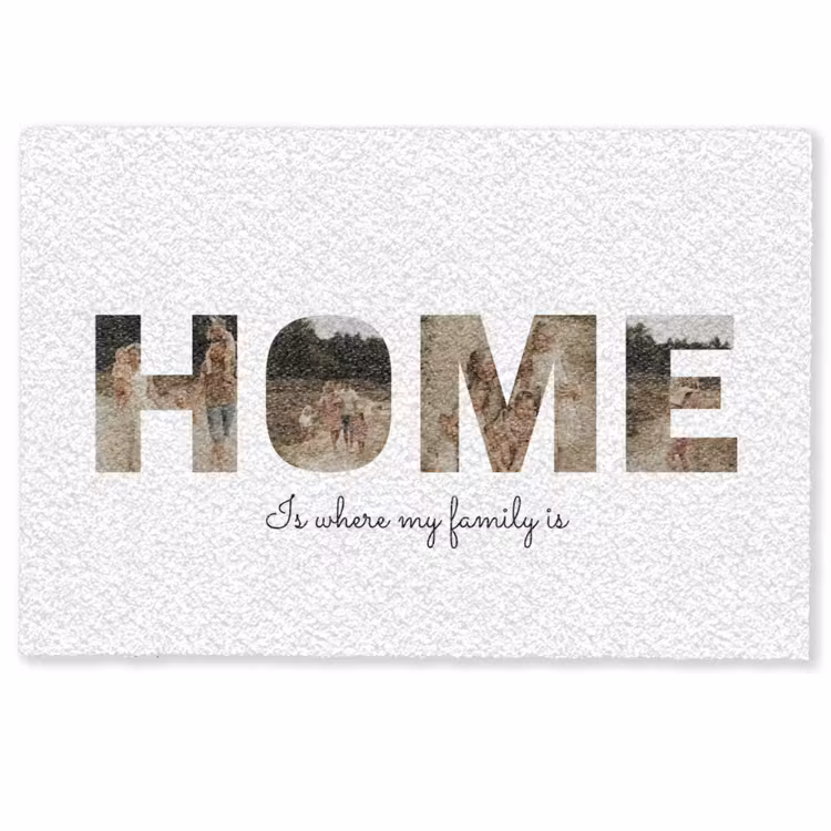 Personaliseerbare deurmat - Home - Lettercollage — 1