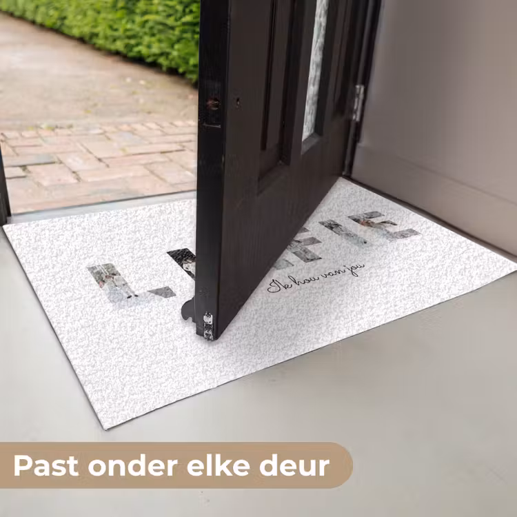 Personaliseerbare deurmat - Liefie - Lettercollage — 7