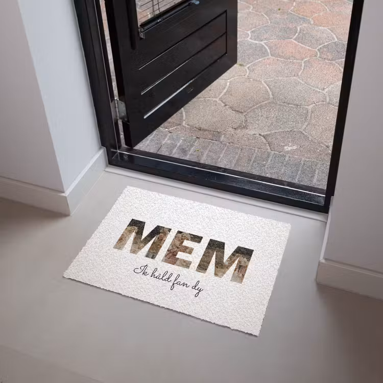 Personaliseerbare deurmat - Mem - Lettercollage — 4