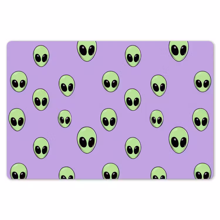 Placemat - 6 stuks - Alien - Retro - Lila — 7