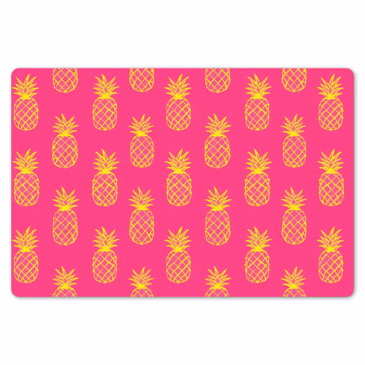 Placemat - 6 stuks - Ananas - Trendy - Roze — 7
