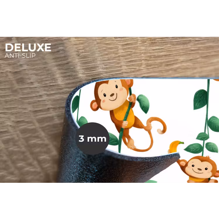 Placemat - 6 stuks - Apen - Lianen - Kleurrijk — 4