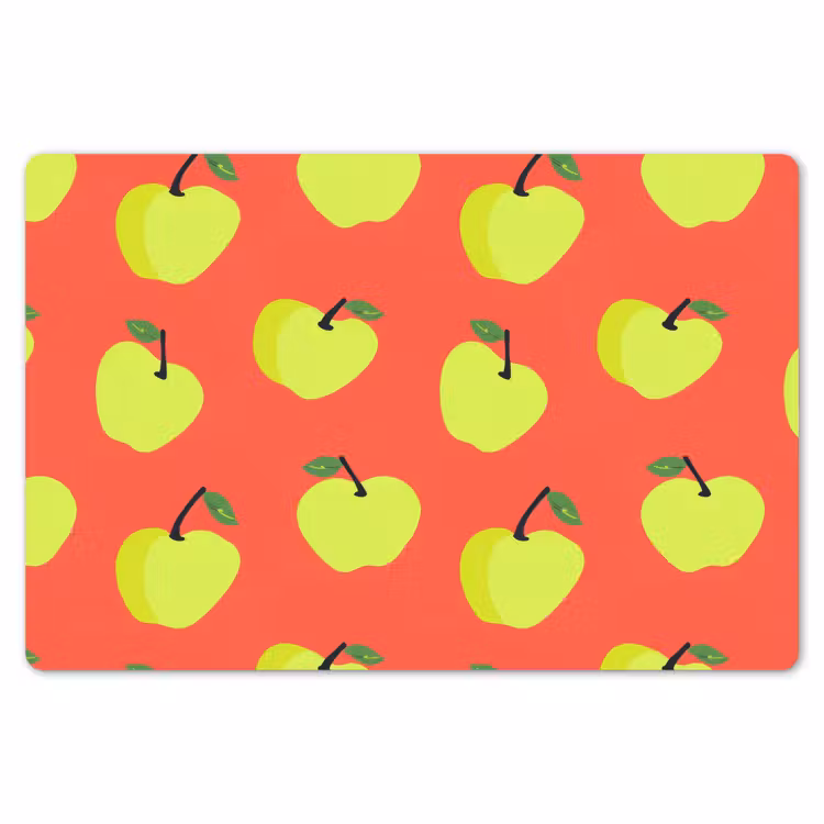 Placemat - 6 stuks - Appels - Modern - Groen — 7