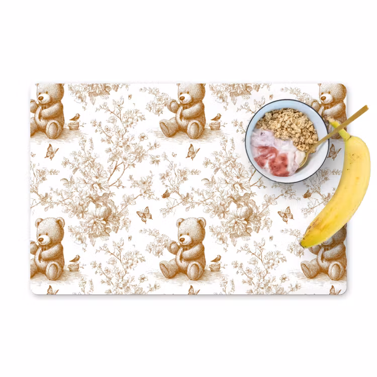 Placemat - 6 stuks - Beer - Tijdloos - Bruin — 1