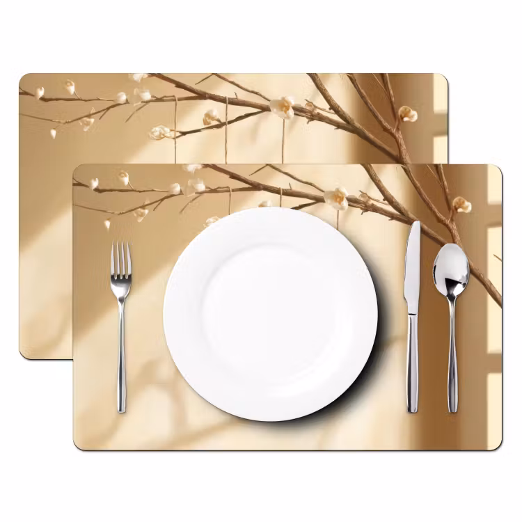 Placemat - 6 stuks - Beige - Paastak - Eieren — 2