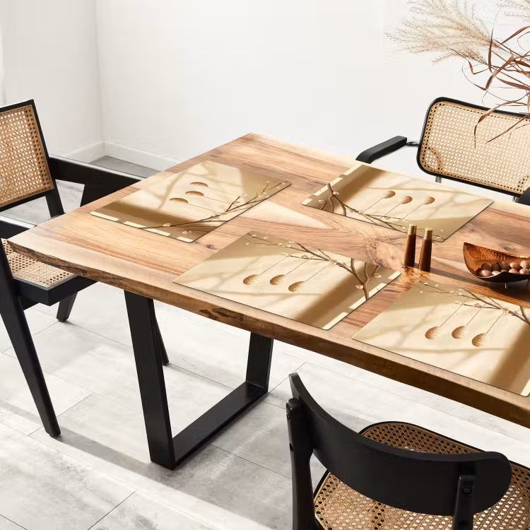 Placemat - 6 stuks - Beige - Paastak - Eieren — 5