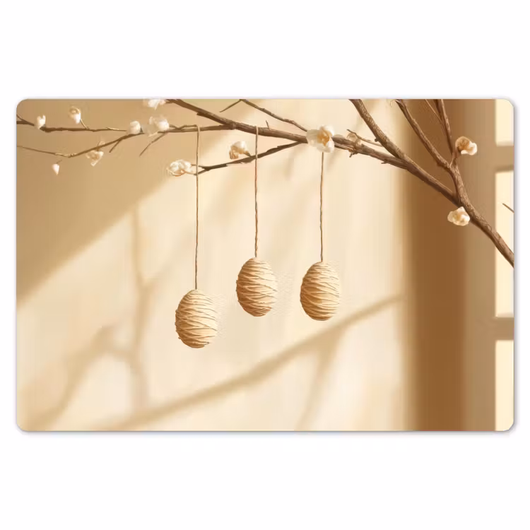 Placemat - 6 stuks - Beige - Paastak - Eieren — 7