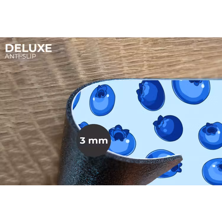Placemat - 6 stuks - Bessen - Modern - Blauw — 4