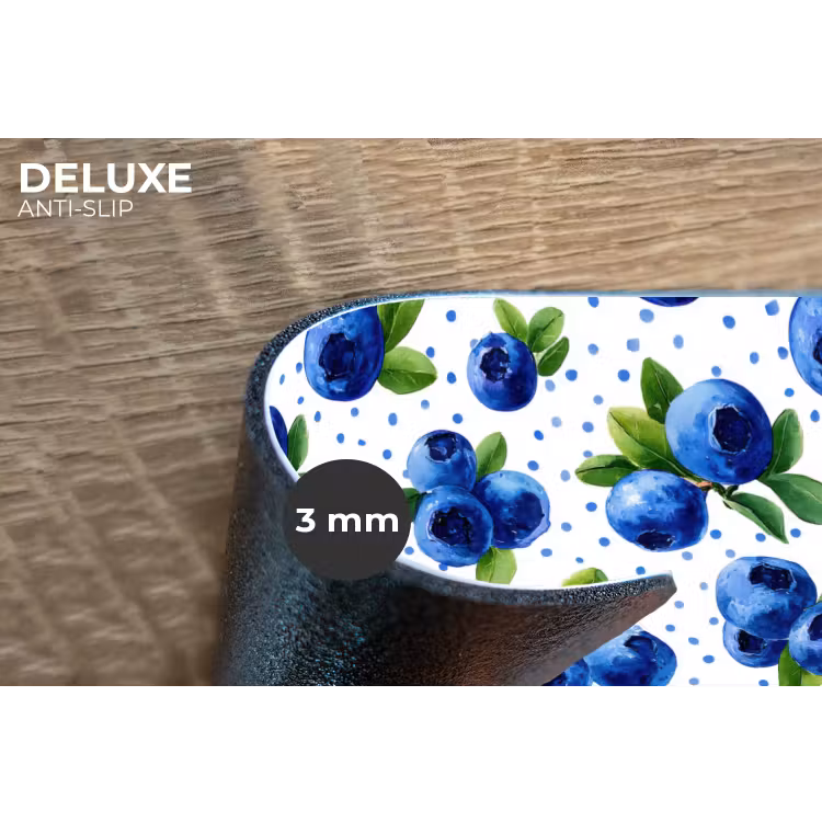 Placemat - 6 stuks - Bessen - Patroon - Blauw — 4
