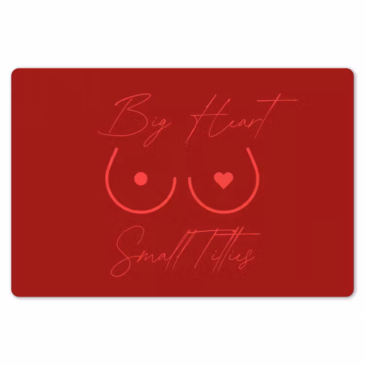 Placemat - 6 stuks - big heart small titties - Hart - Rood — 7