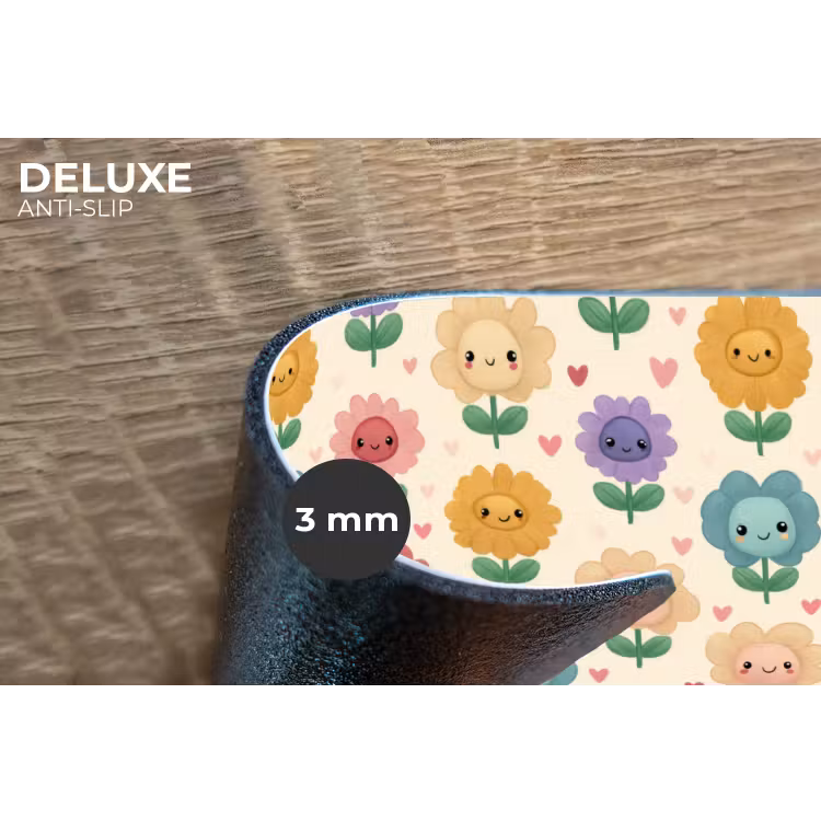 Placemat - 6 stuks - Bloemen - Hartjes - Kleurrijk — 4