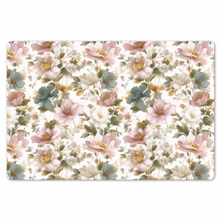 Placemat - 6 stuks - Bloemen - Patroon - Pastel — 7