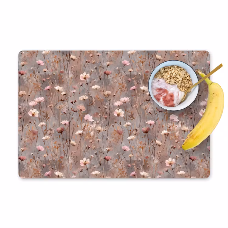 Placemat - 6 stuks - Bloemen - Wild - Pastel — 1