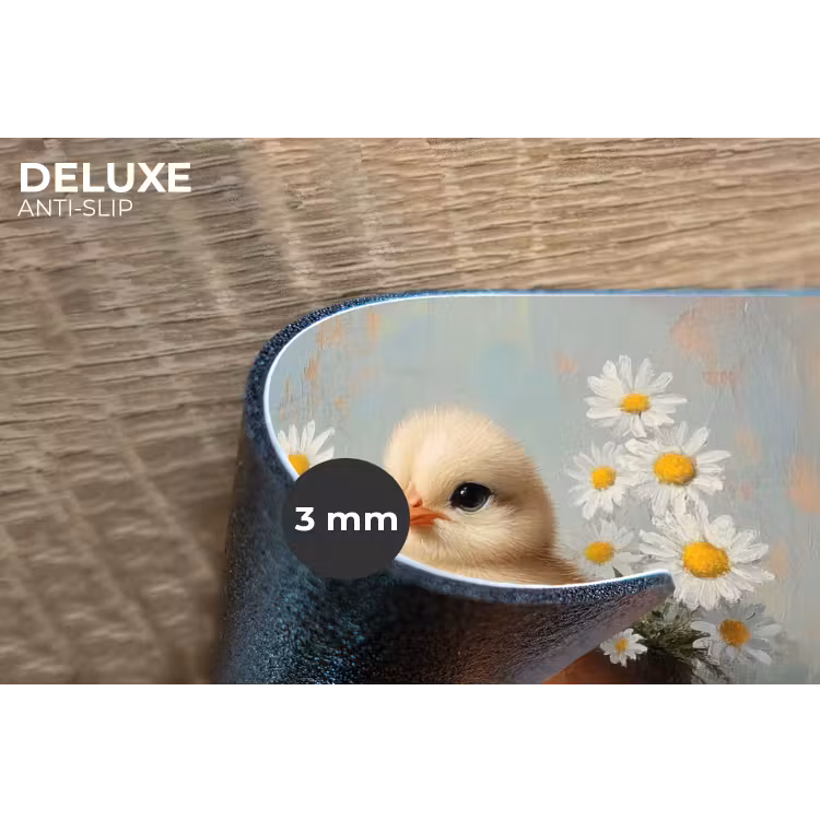 Placemat - 6 stuks - Bloempot - Kuiken - Bloemetjes — 4