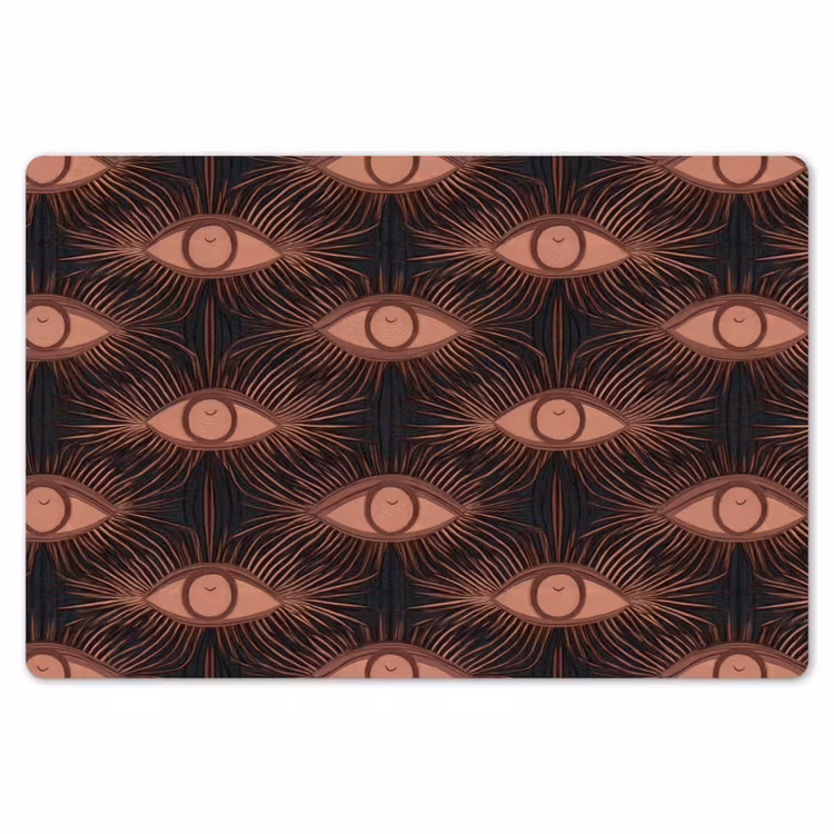 Placemat - 6 stuks - Boheems - Oog - Bruin — 7