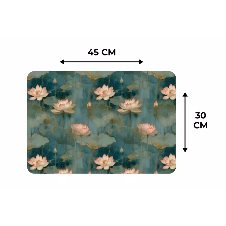 Placemat - 6 stuks - Botanisch - Bloemen - Roze — 3