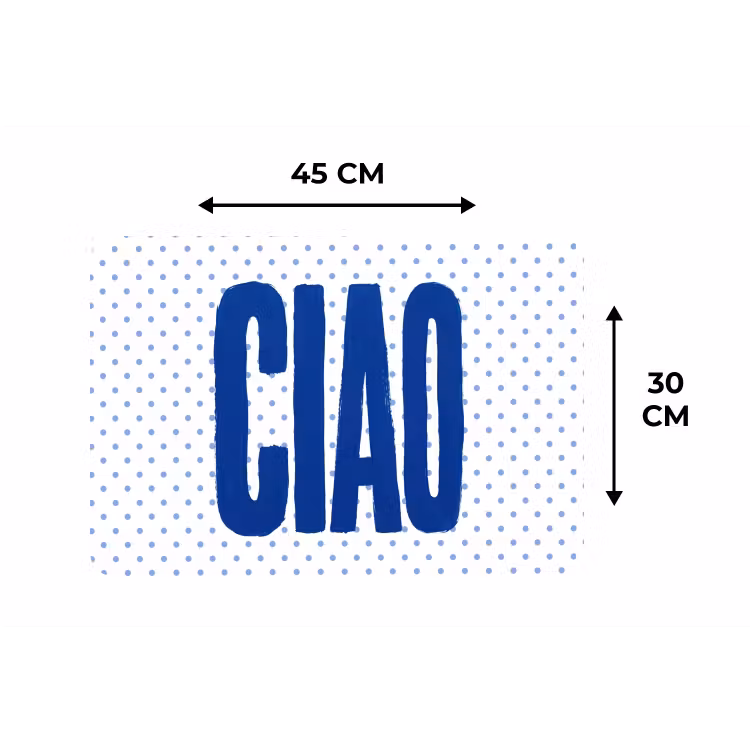 Placemat - 6 stuks - Ciao - Stippen - Roze - Wit — 3