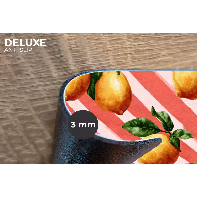 Placemat - 6 stuks - Citroen - Geïllustreerd - Oranje — 4