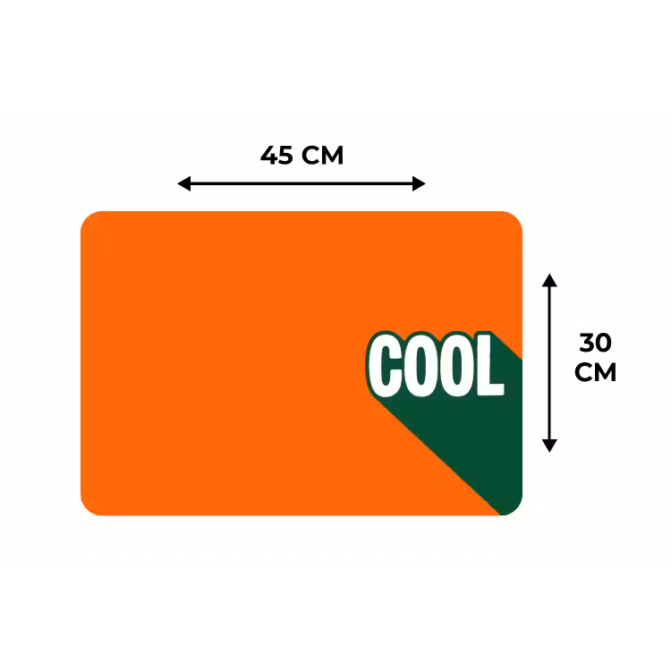 Placemat - 6 stuks - Cool - Oranje - Groen — 3