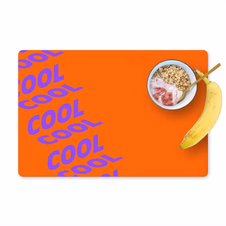 Placemat - 6 stuks - Cool - Paars - Oranje — 1
