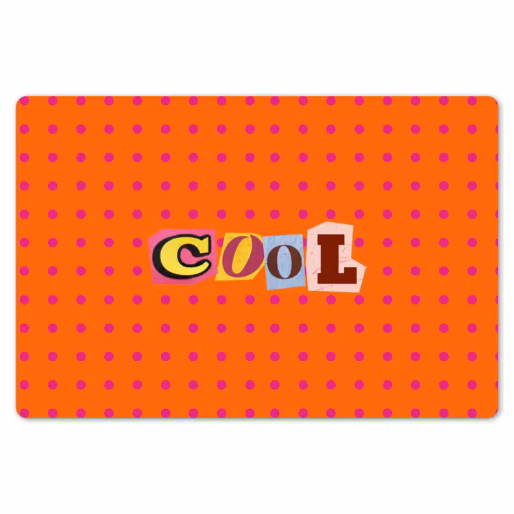Placemat - 6 stuks - Cool - Stippen - Oranje — 7